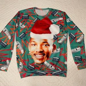 Will Smith Christmas sweatshirt, adult large